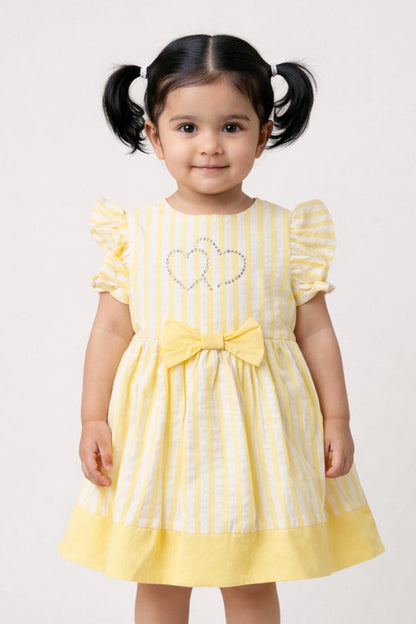 Baby Girls Multi Solid Cotton Dress