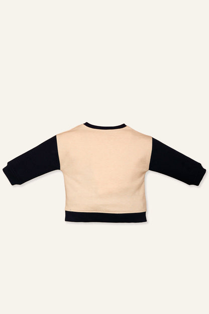 Baby Boys Off White Sweat Shirt