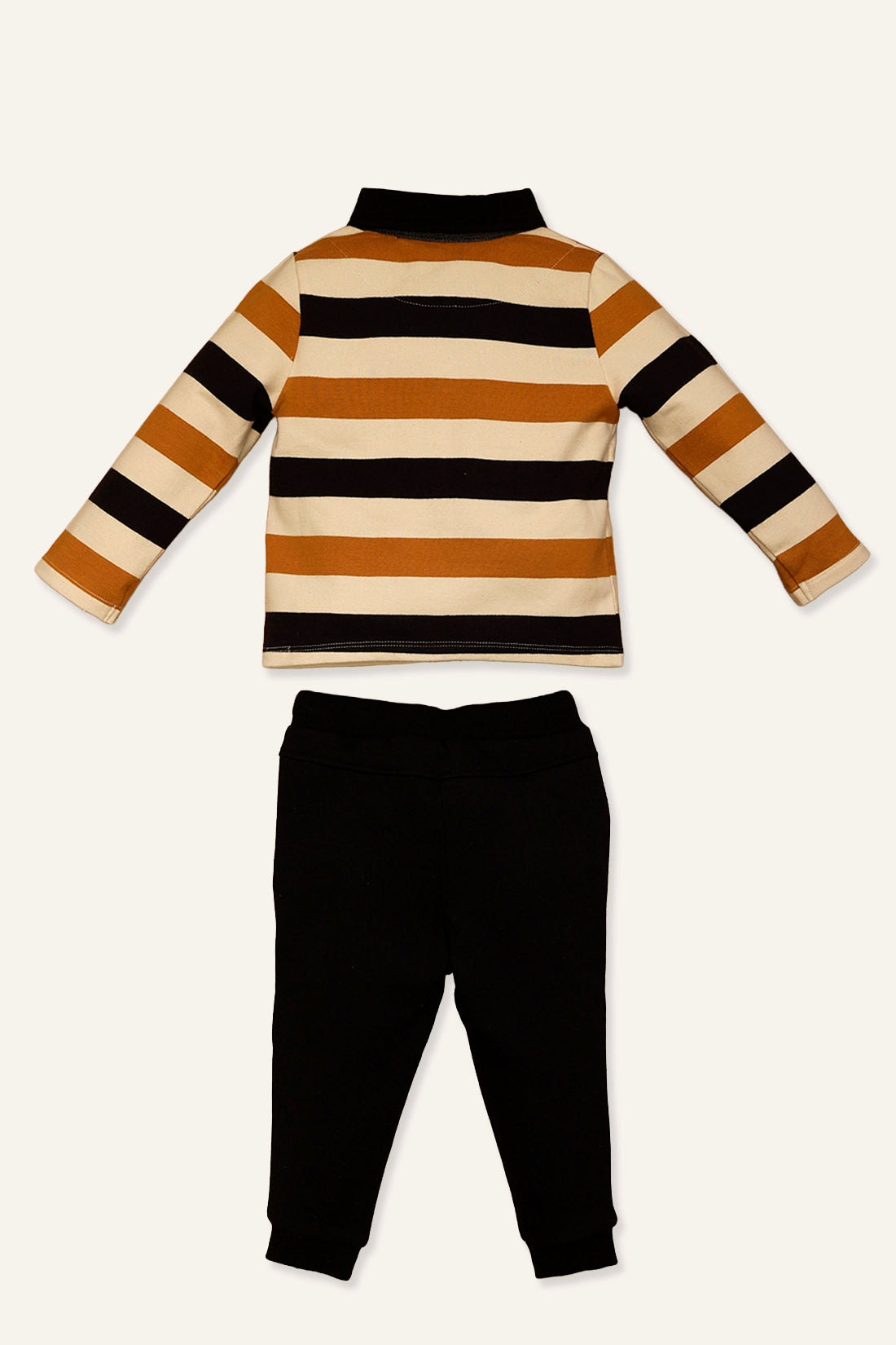 Baby Boys Multi Stripes T-Shirt & Track Pant Set