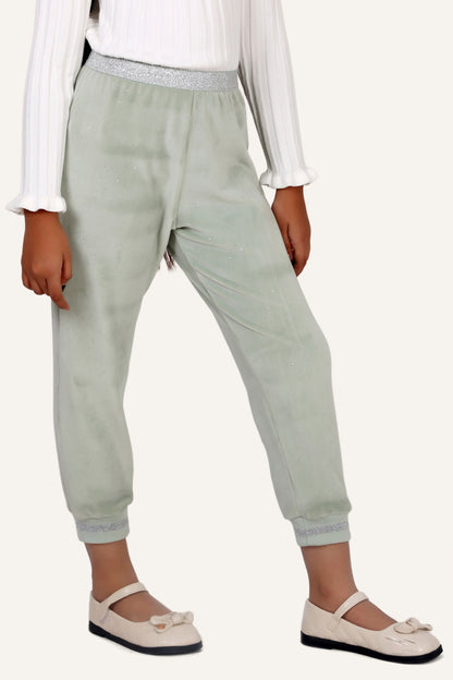 Girls Mint Relaxed Trouser