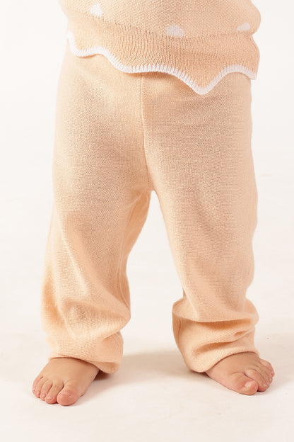 Baby Girls Peach Track Pant