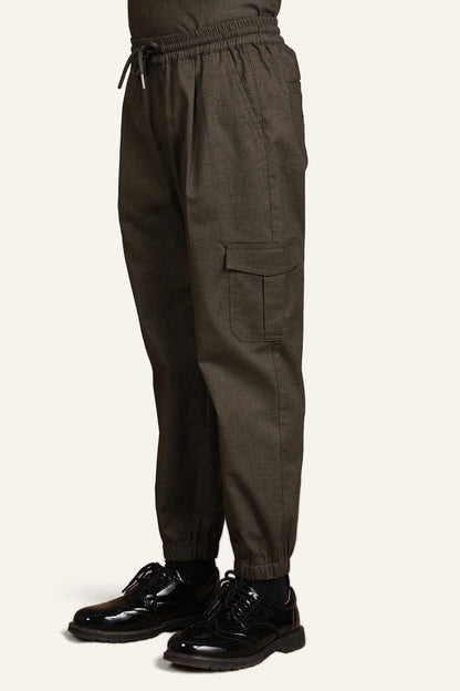 Boys Grey Drawstring Pants