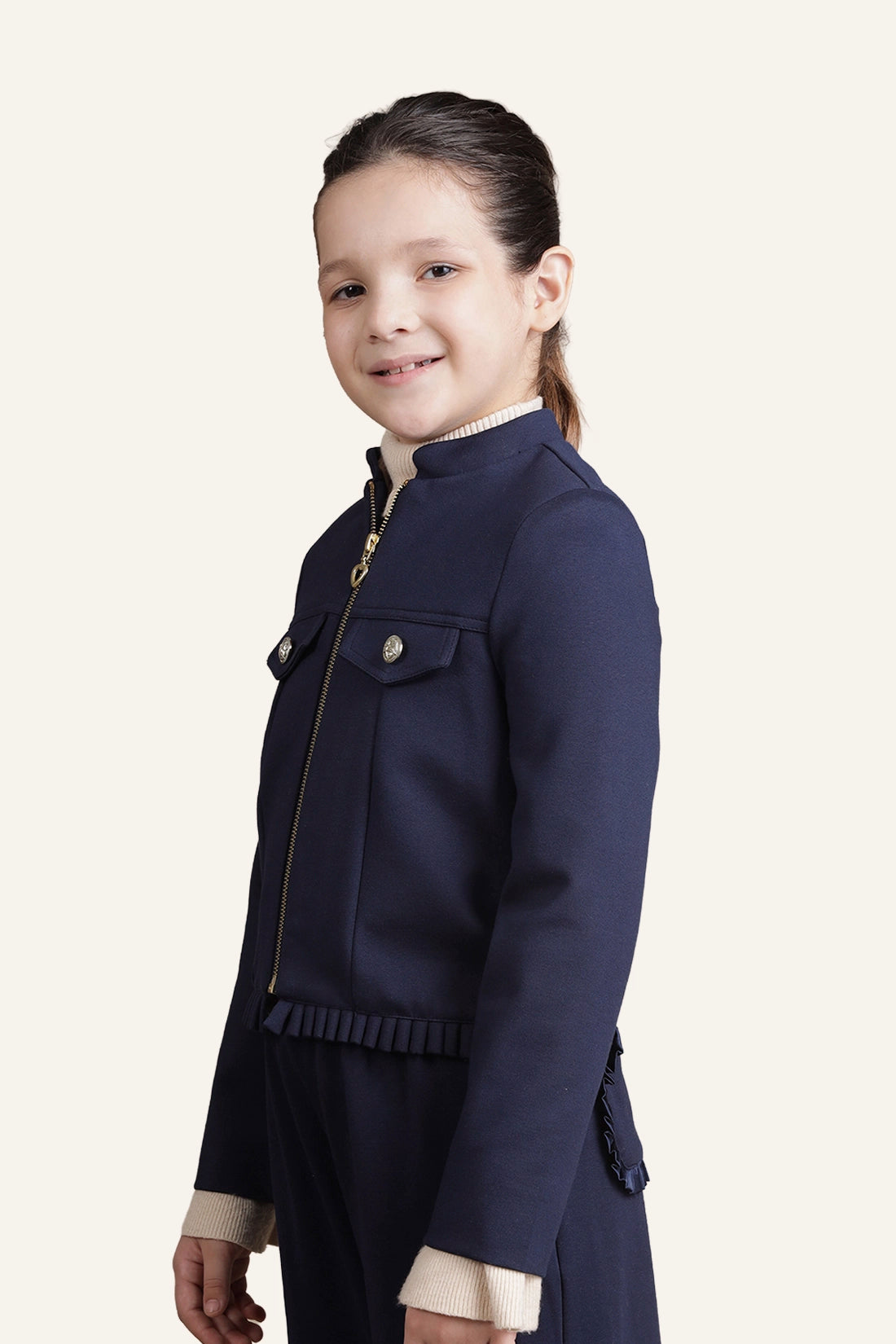 Girls Navy Blue Jacket
