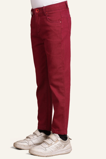 Boys Red Trouser – Comfortable Cotton