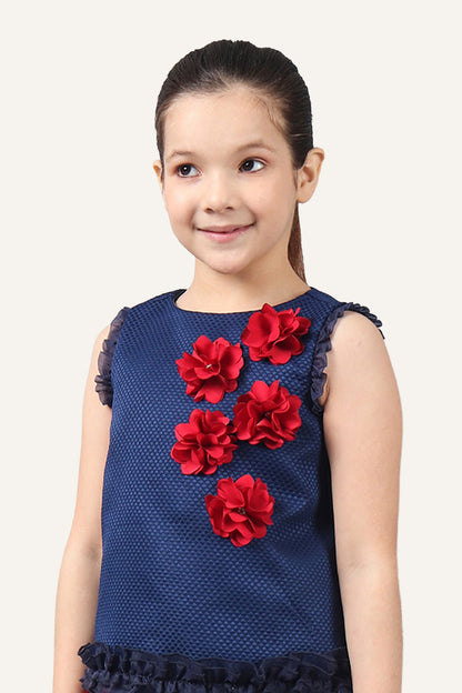 Girls Navy Blue Top
