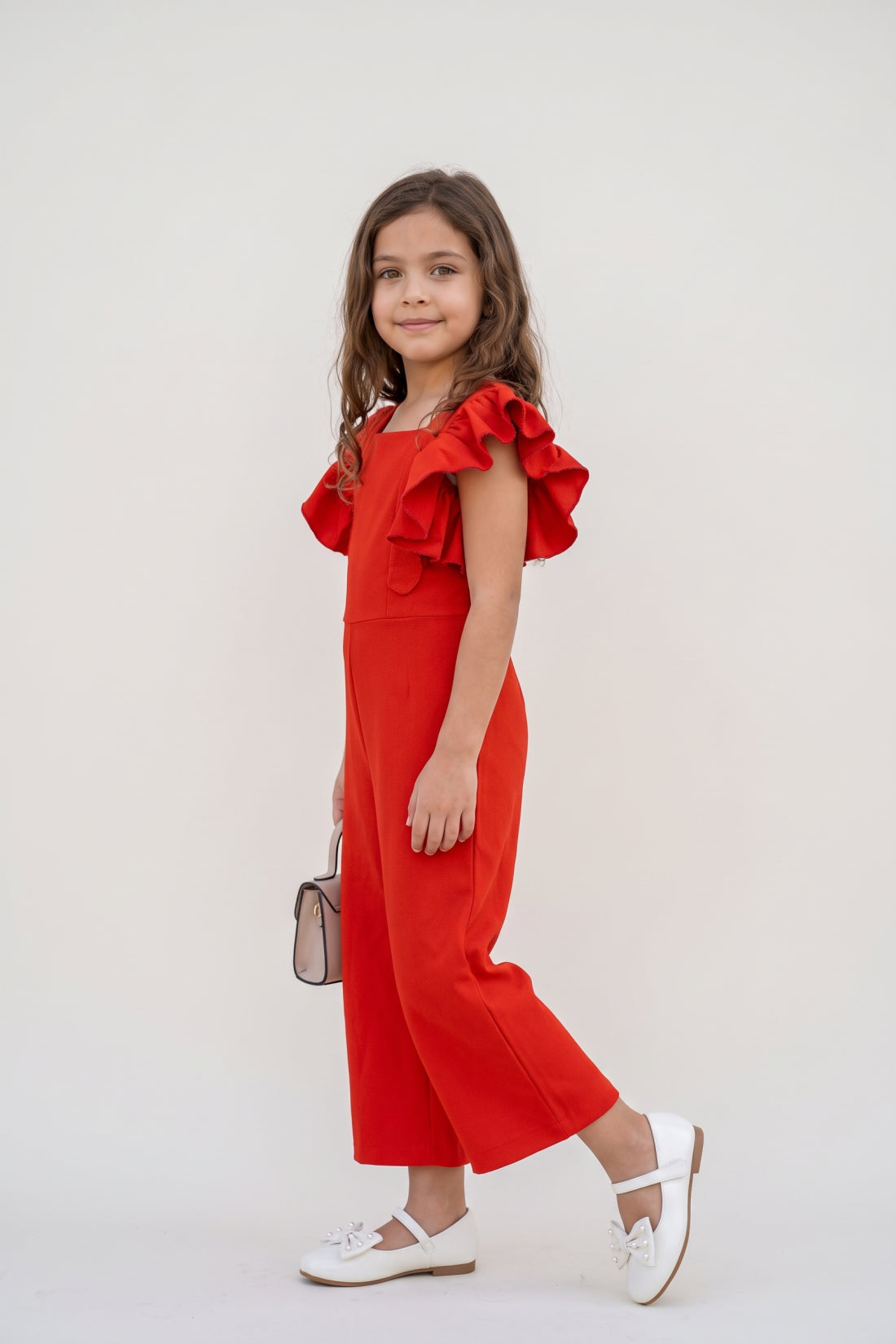 Rust Moss Square Neck Sleeveless Jumpsuit