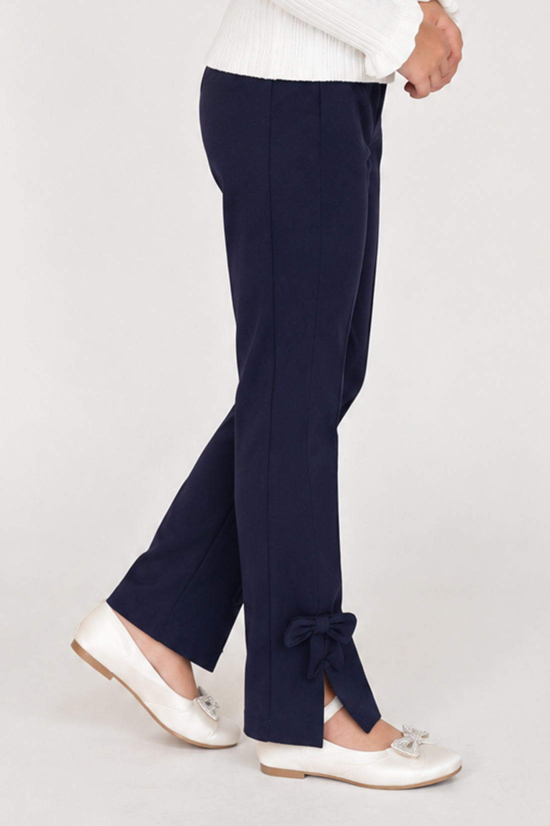 Navy Blue Tencel Ponte Roma Jeggings