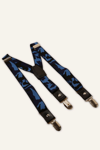 Boys Multicolor Elastic Stripes Suspender
