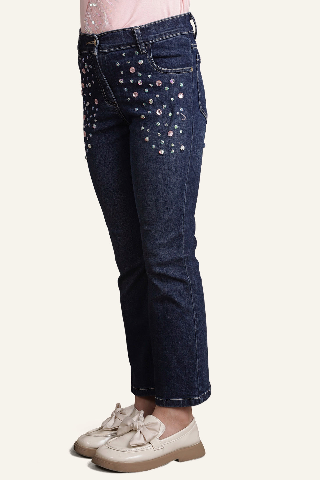Girls Blue Denim Jeans – Regular Fit