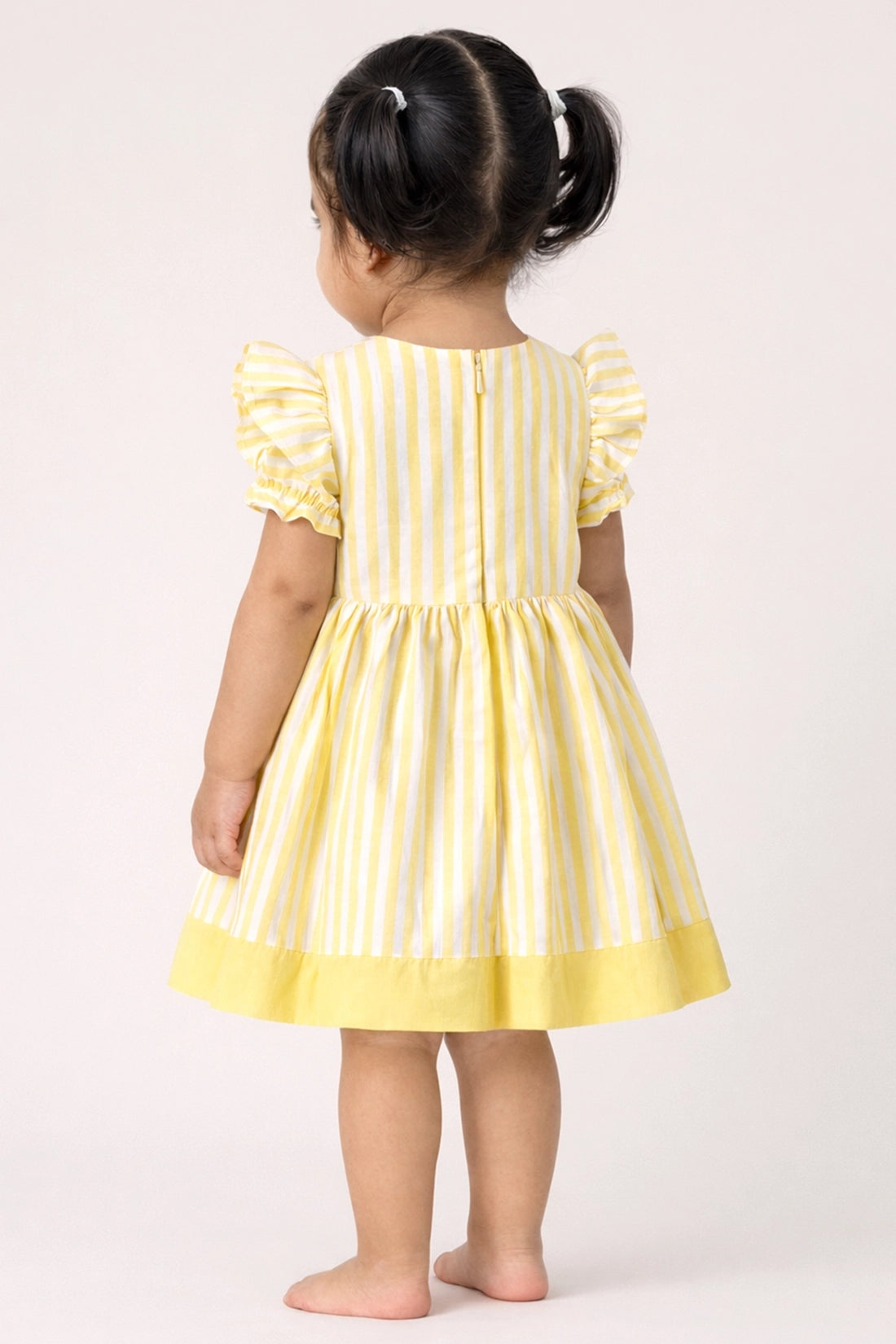 Baby Girls Multi Solid Cotton Dress