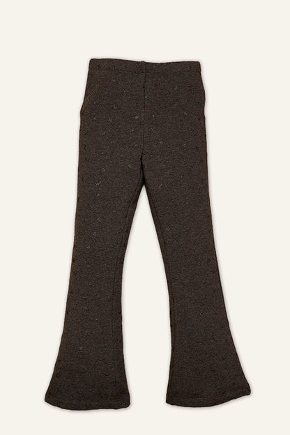 Girls Grey Glitter Print Legging