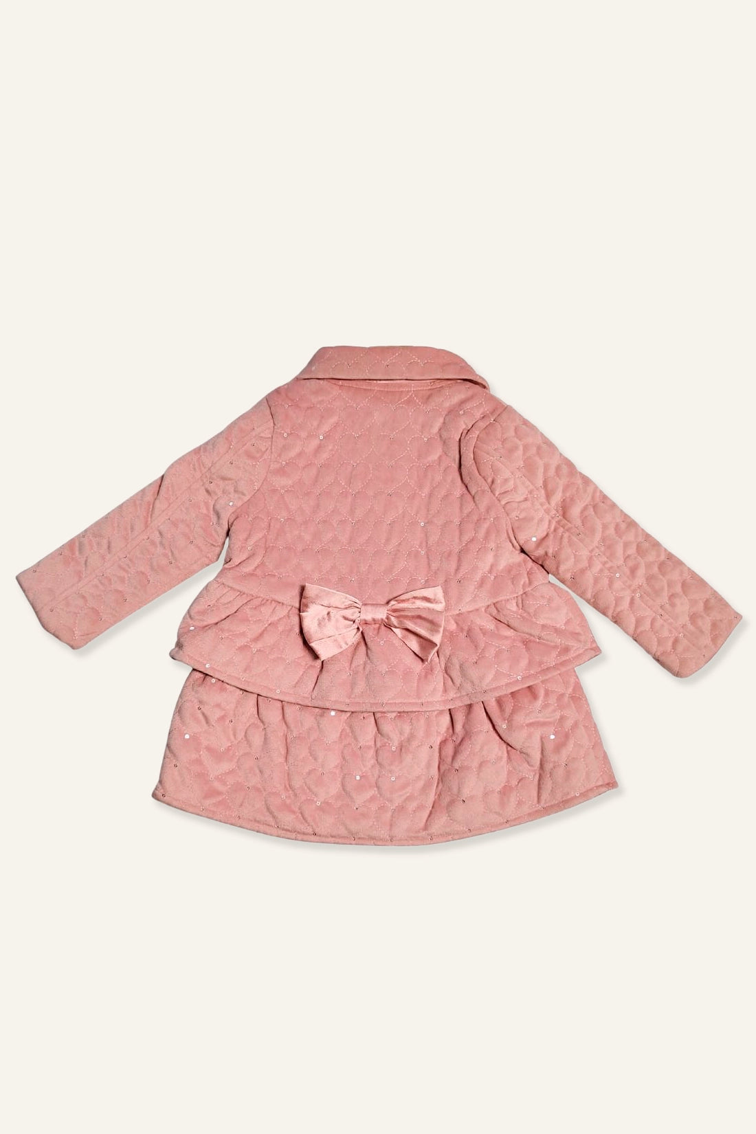 Baby Girls Pink Puffer Overcoat