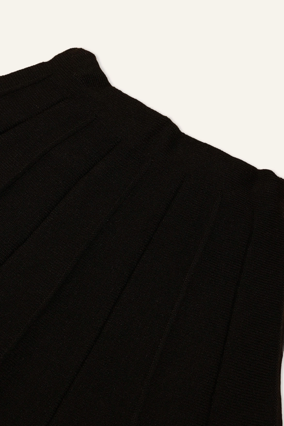 Girls Black Solid Skirt