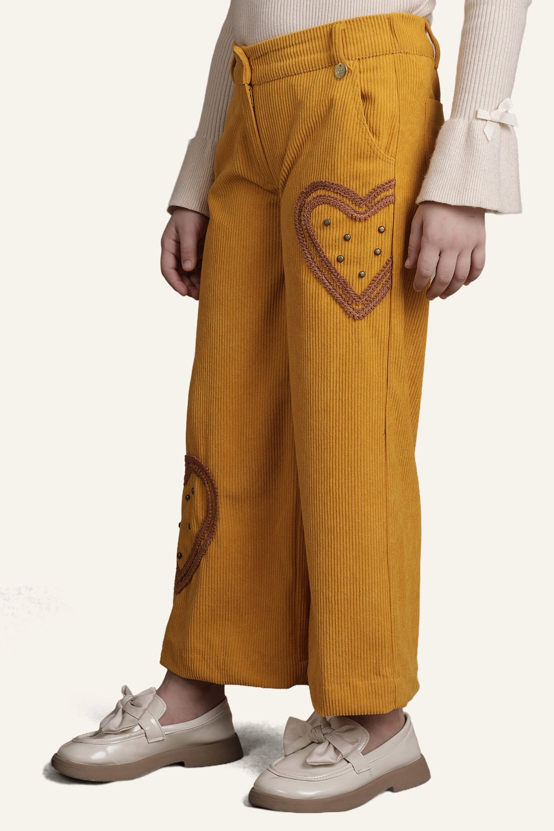 Girls Mustard Trouser