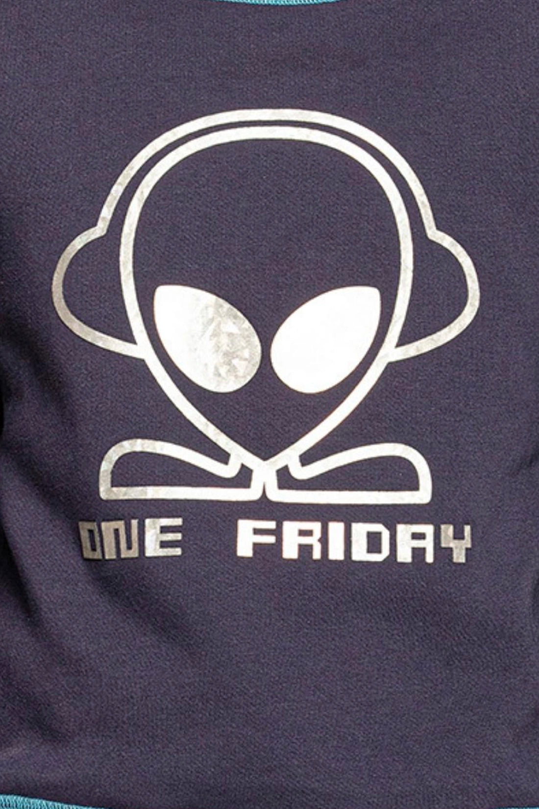 Boys Navy Blue Alien Printed Sweatshirt