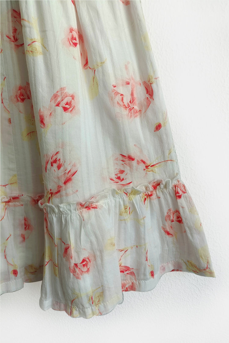 Off White Floral Dress