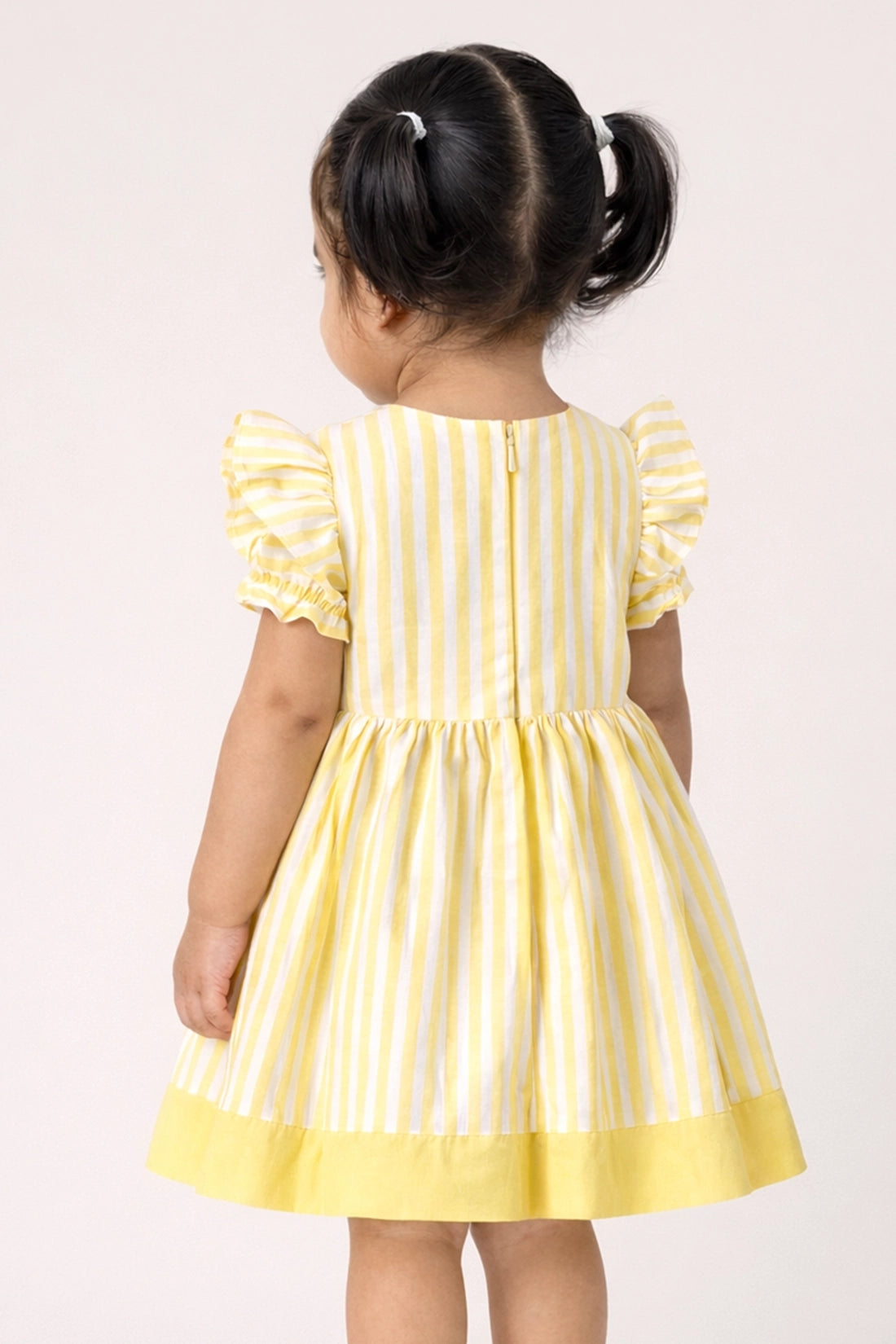 Baby Girls Multi Solid Cotton Dress