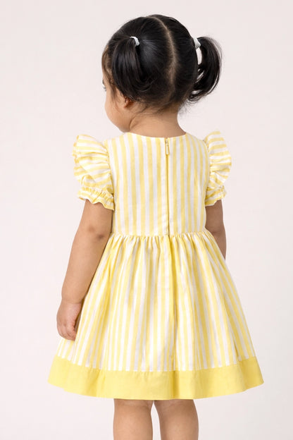 Baby Girls Multi Solid Cotton Dress