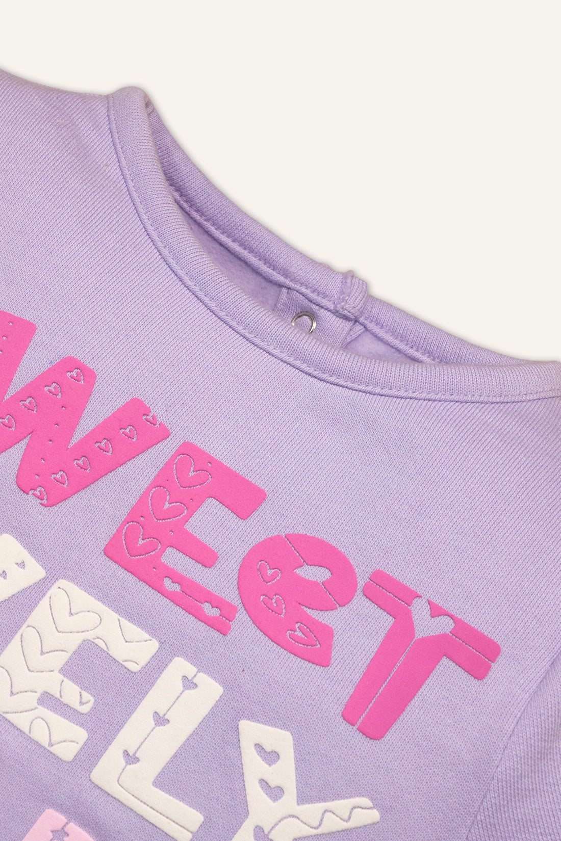 Baby Girls Lilac Sweat Shirt With Track Pant