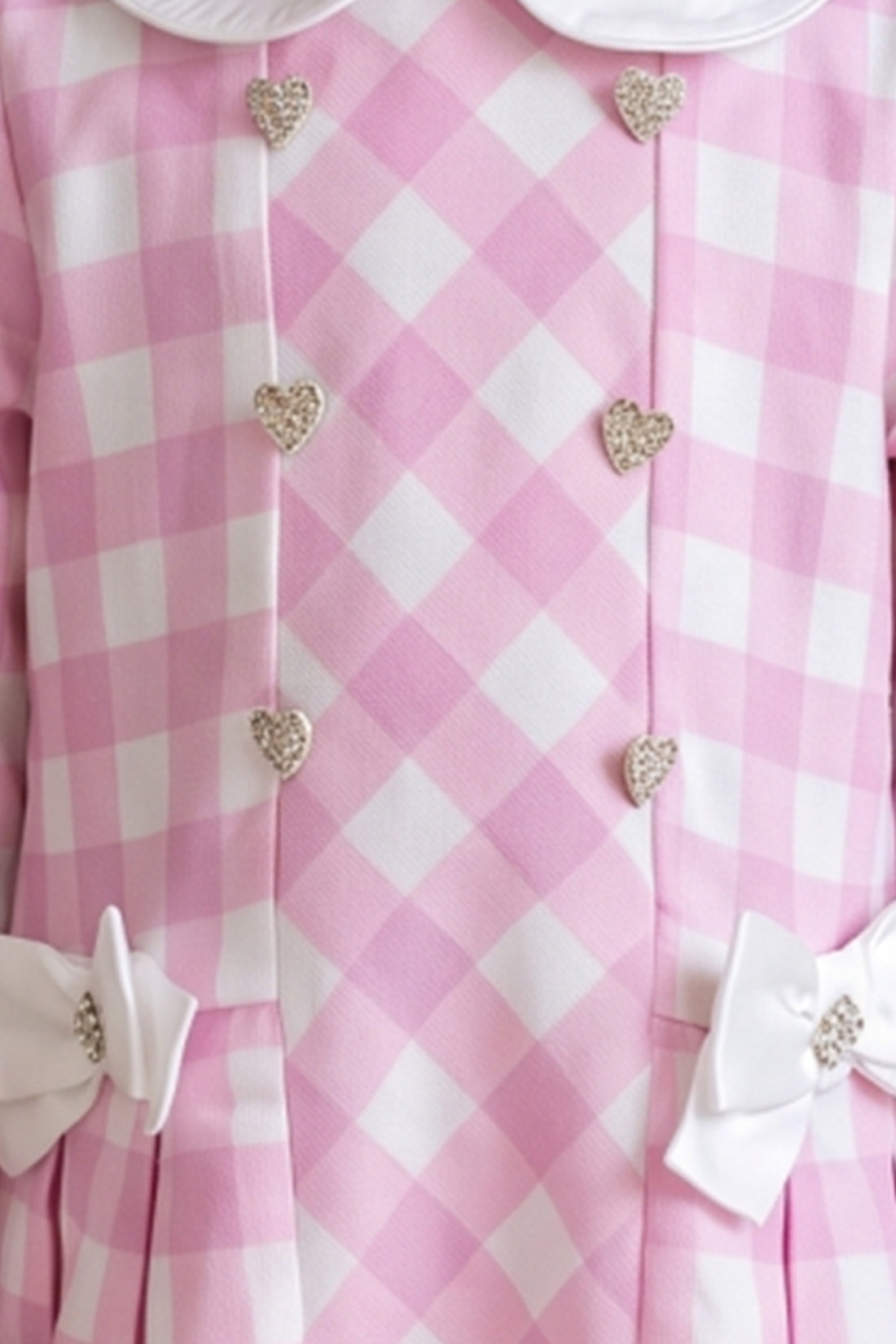 Baby Girls Pink Checked Cotton Summer Dress