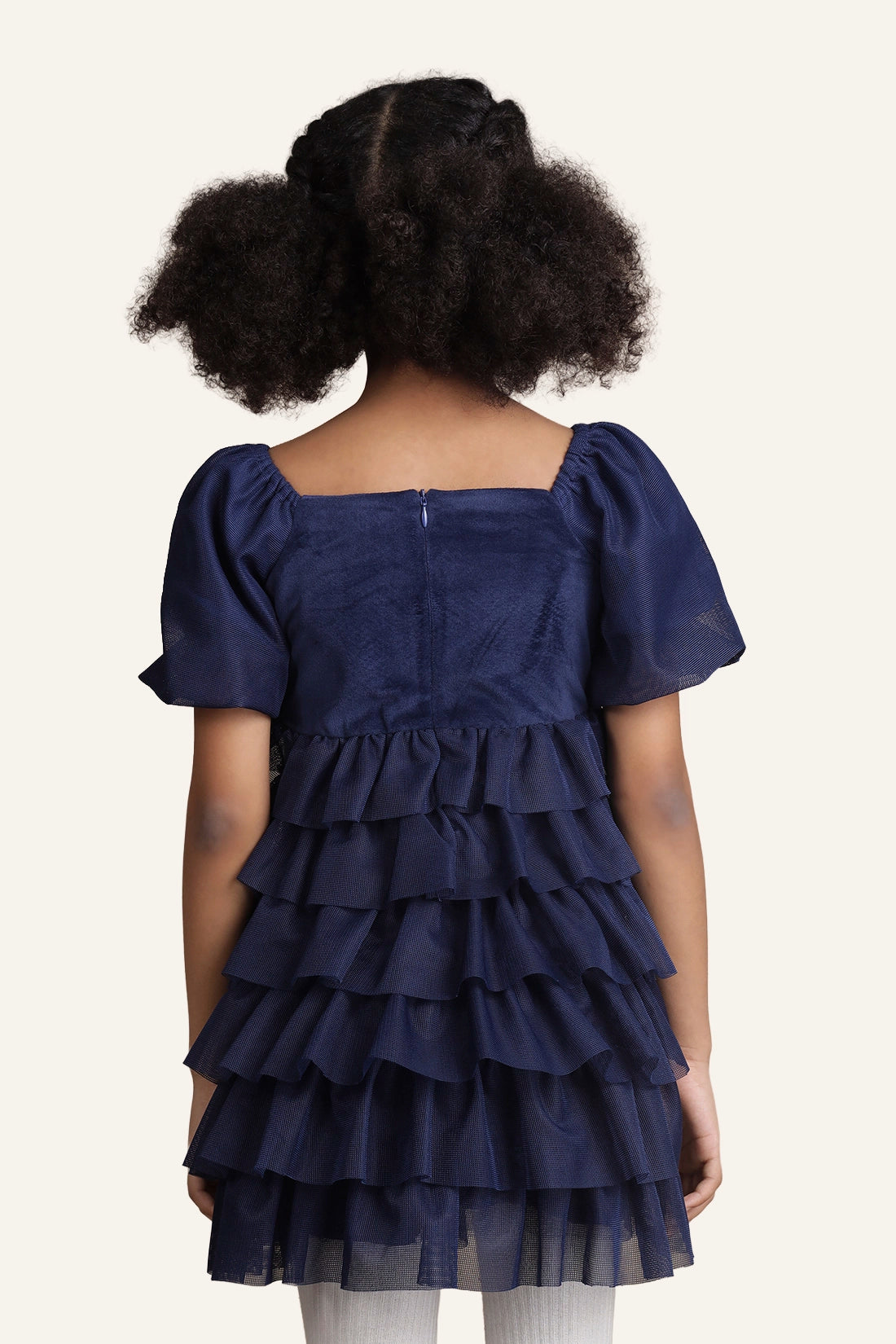 Girls Navy Blue Dress – Party Wear