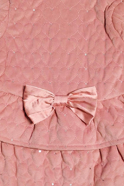 Baby Girls Pink Puffer Overcoat