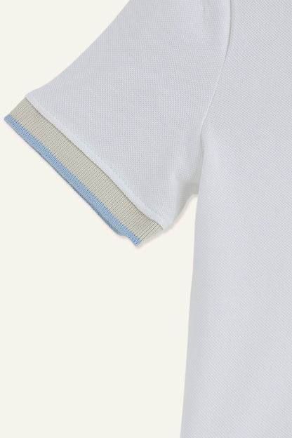 Baby Boys White Short T-Shirt