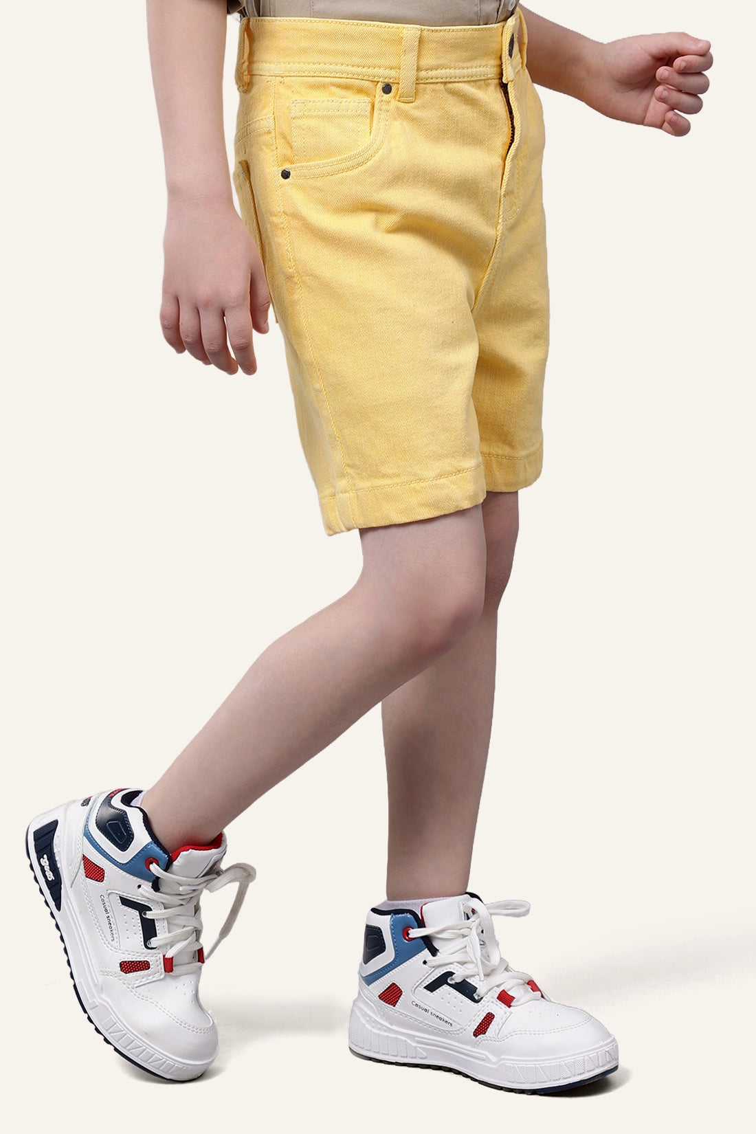 Boys Yellow Denim Shorts