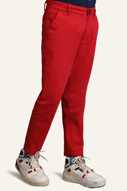 Boys Red Trouser