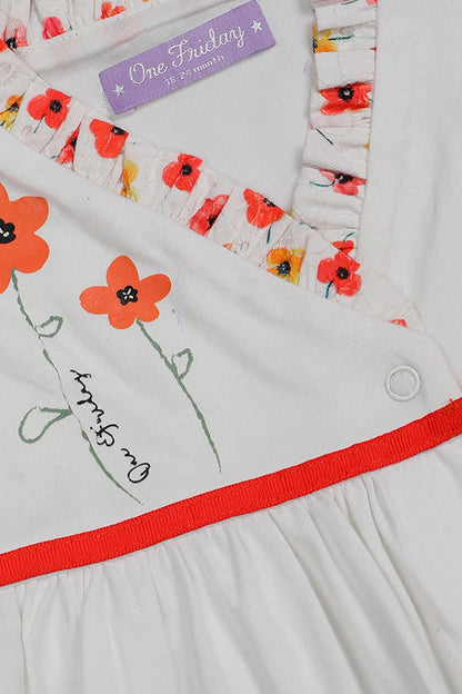 Baby Girls Floral Laced Dress