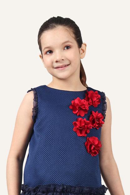 Girls Navy Blue Top