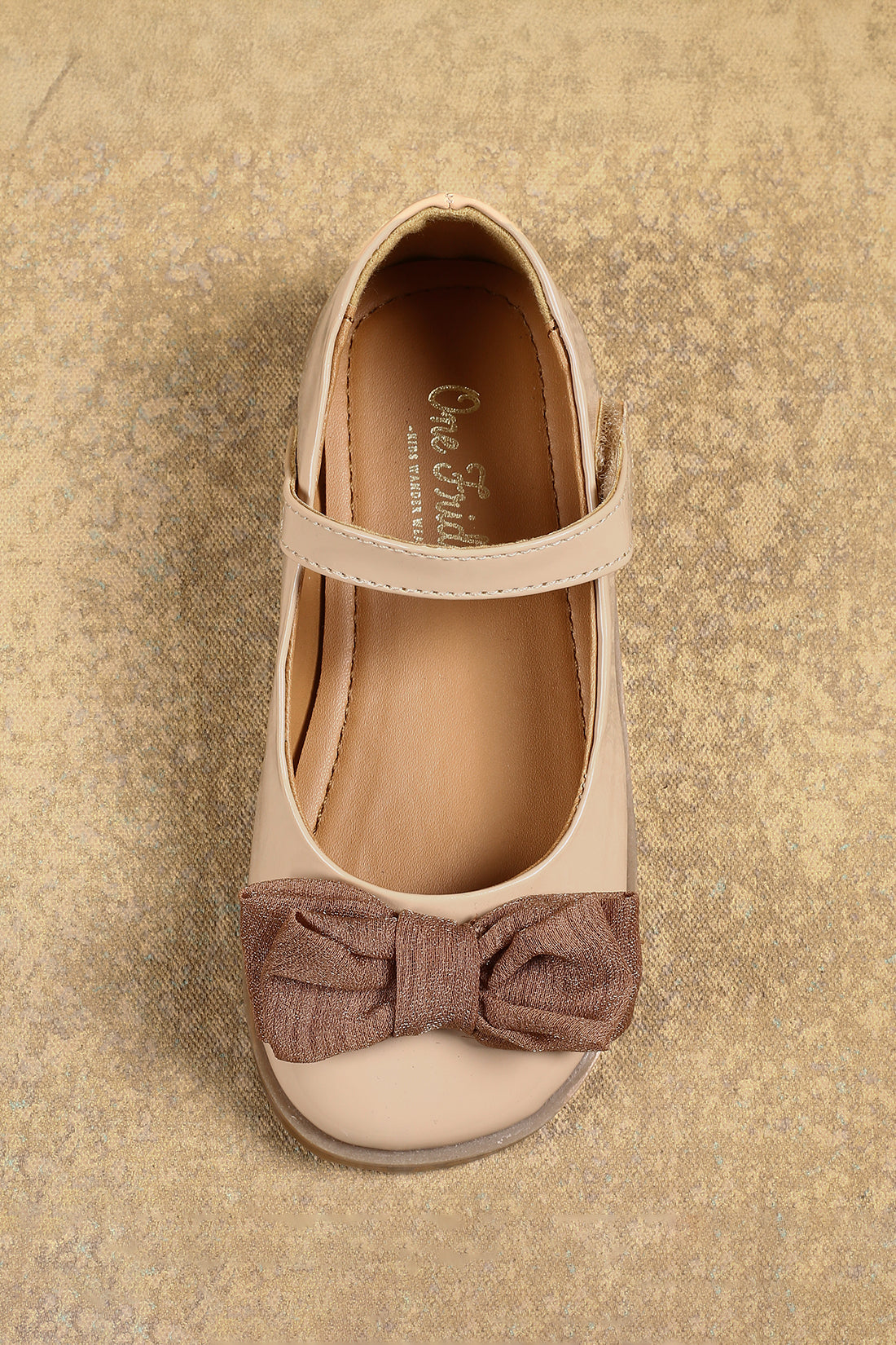 One Friday Girls Beige Party Wear Bellies