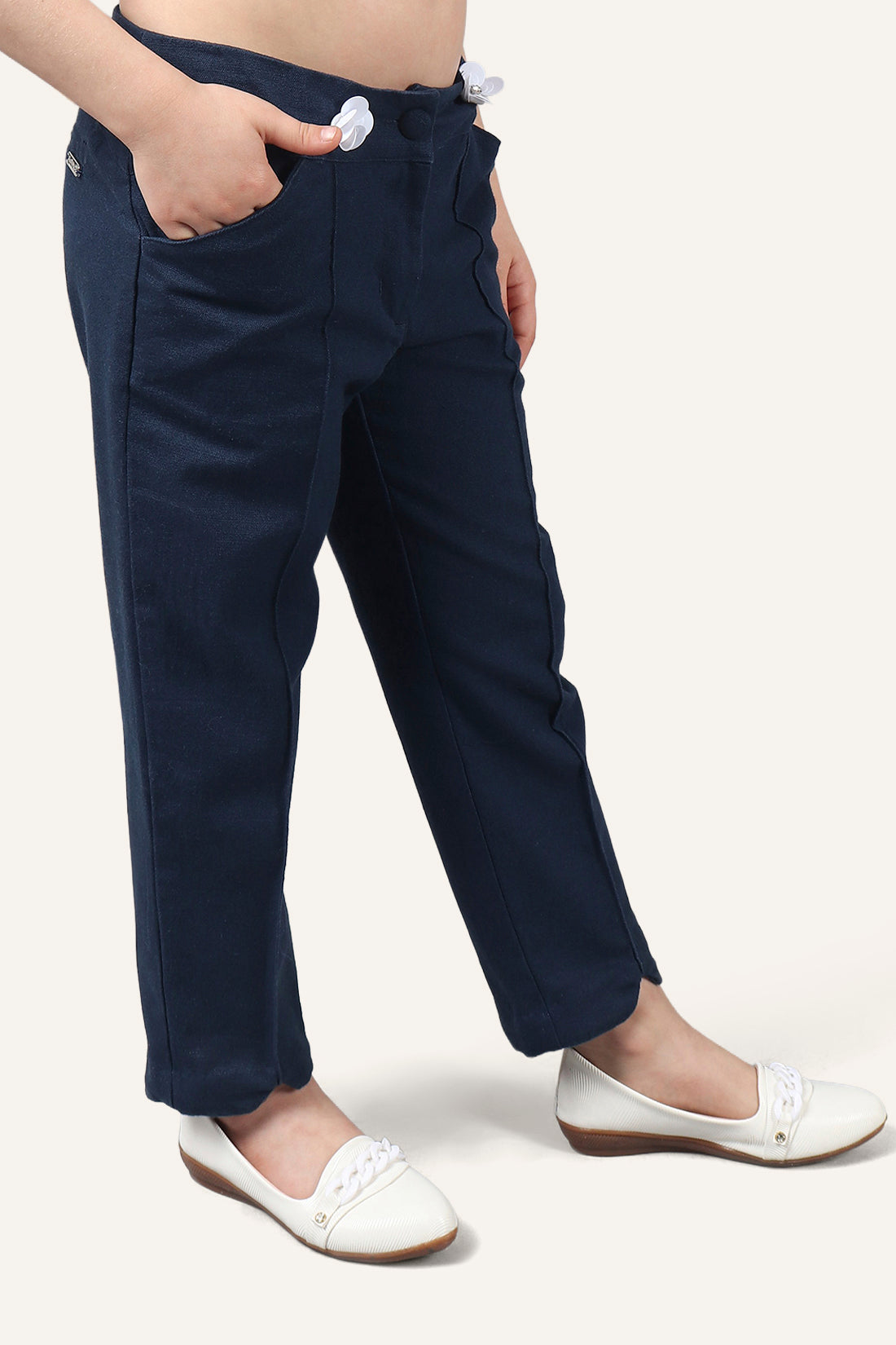 Girls Navy Blue Pants