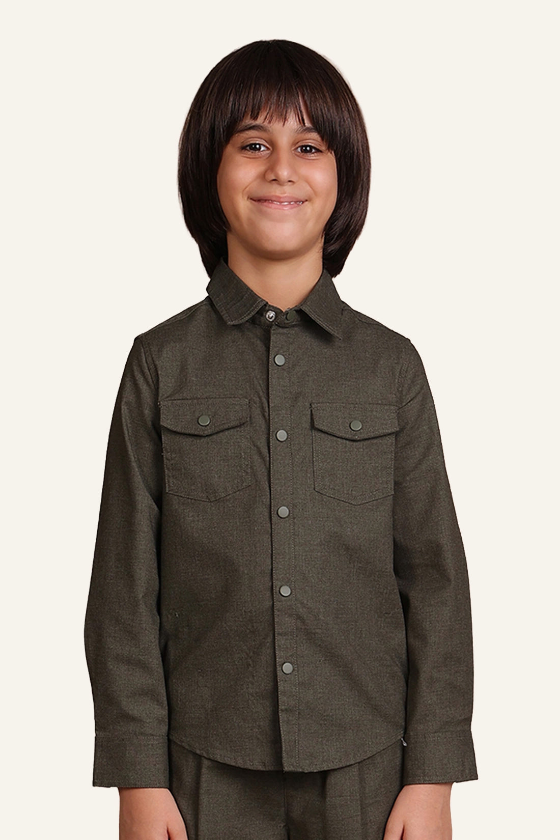 Boys Olive OverShirt