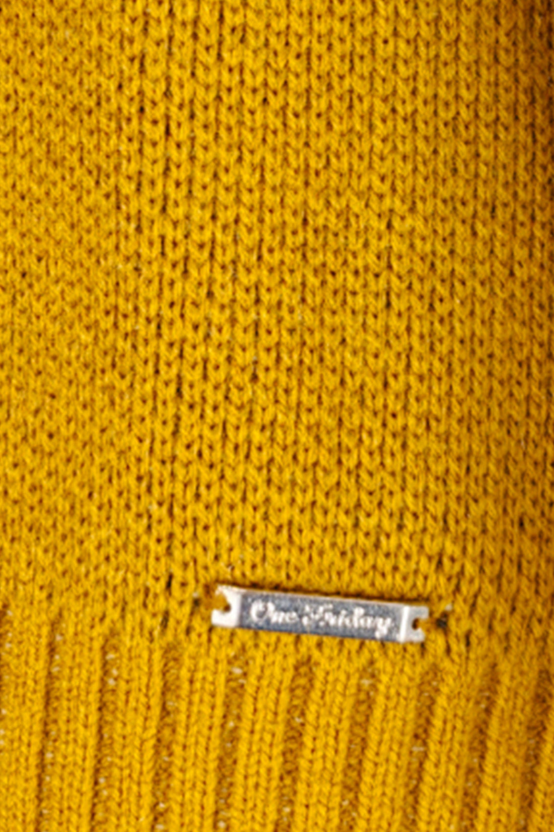 Boys Mustard Acrylic Round Neck Sweater
