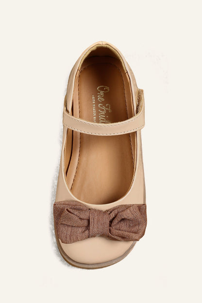 Girls Beige Party Wear Bellies