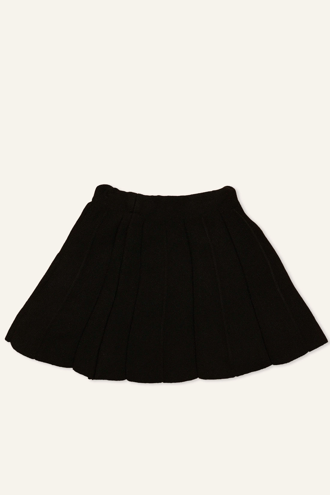 Girls Black Solid Skirt