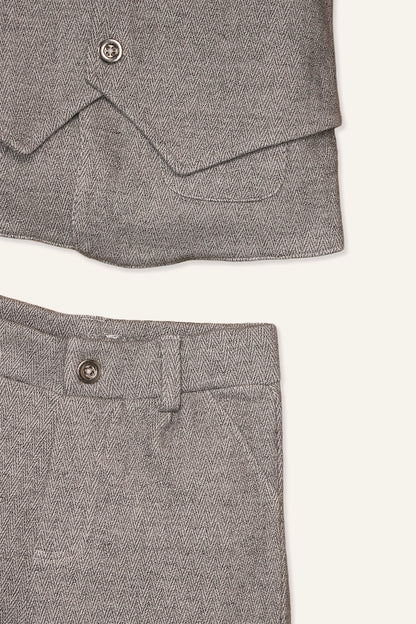 Baby Boys Grey 3 Piece Suit