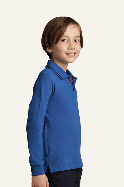 Boys Blue Polo T-shirt