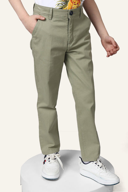 Boys Green Chinos