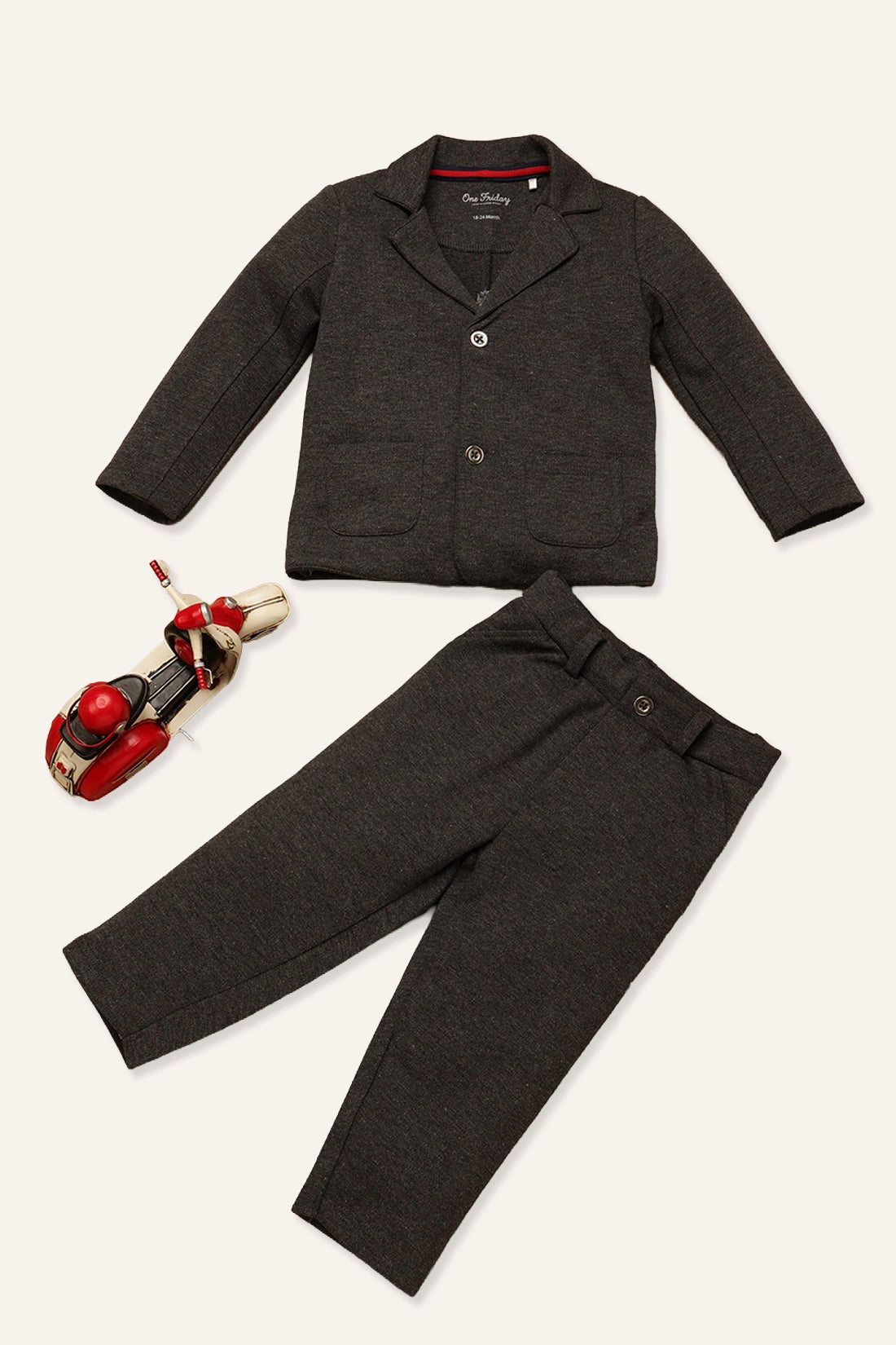 Baby Boys Grey Two Piece Suit