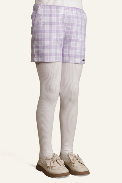 Girls Lilac Sequence Short