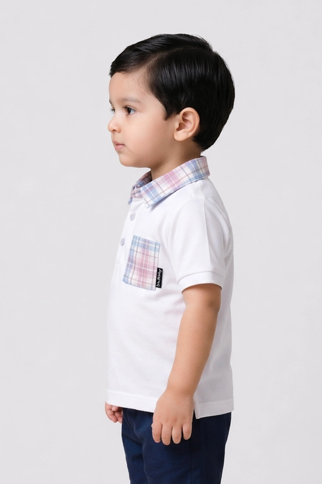 Baby Boys White Polo T-Shirt