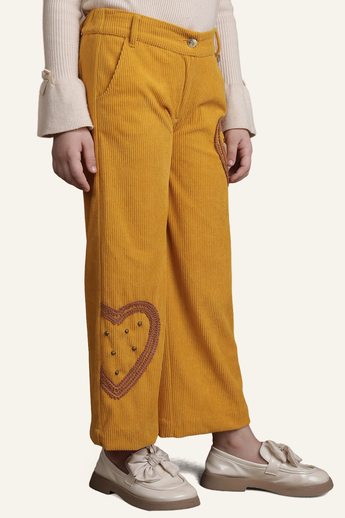 Girls Mustard Trouser