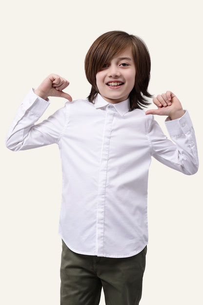 Boys Collared Shirt with Bow