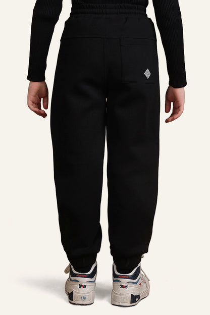 Boys Black Track Pant