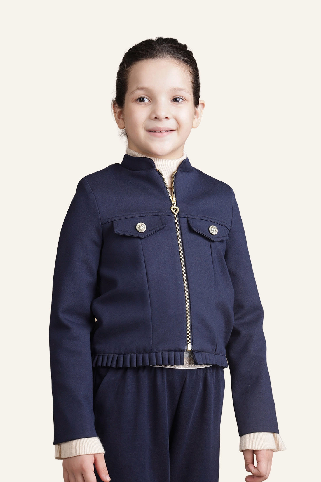 Girls Navy Blue Jacket