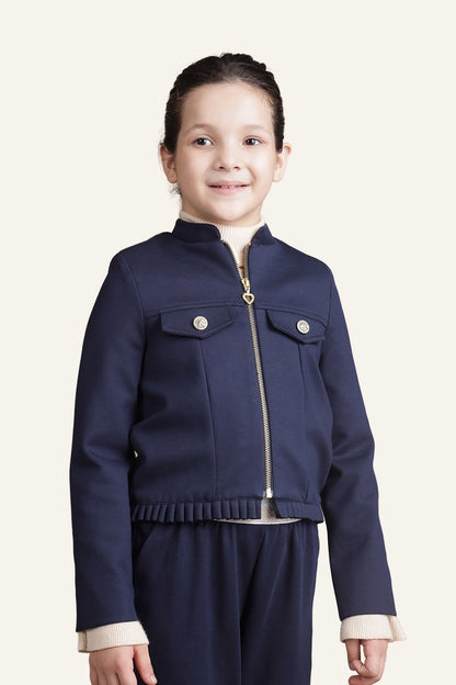 Girls Navy Blue Jacket