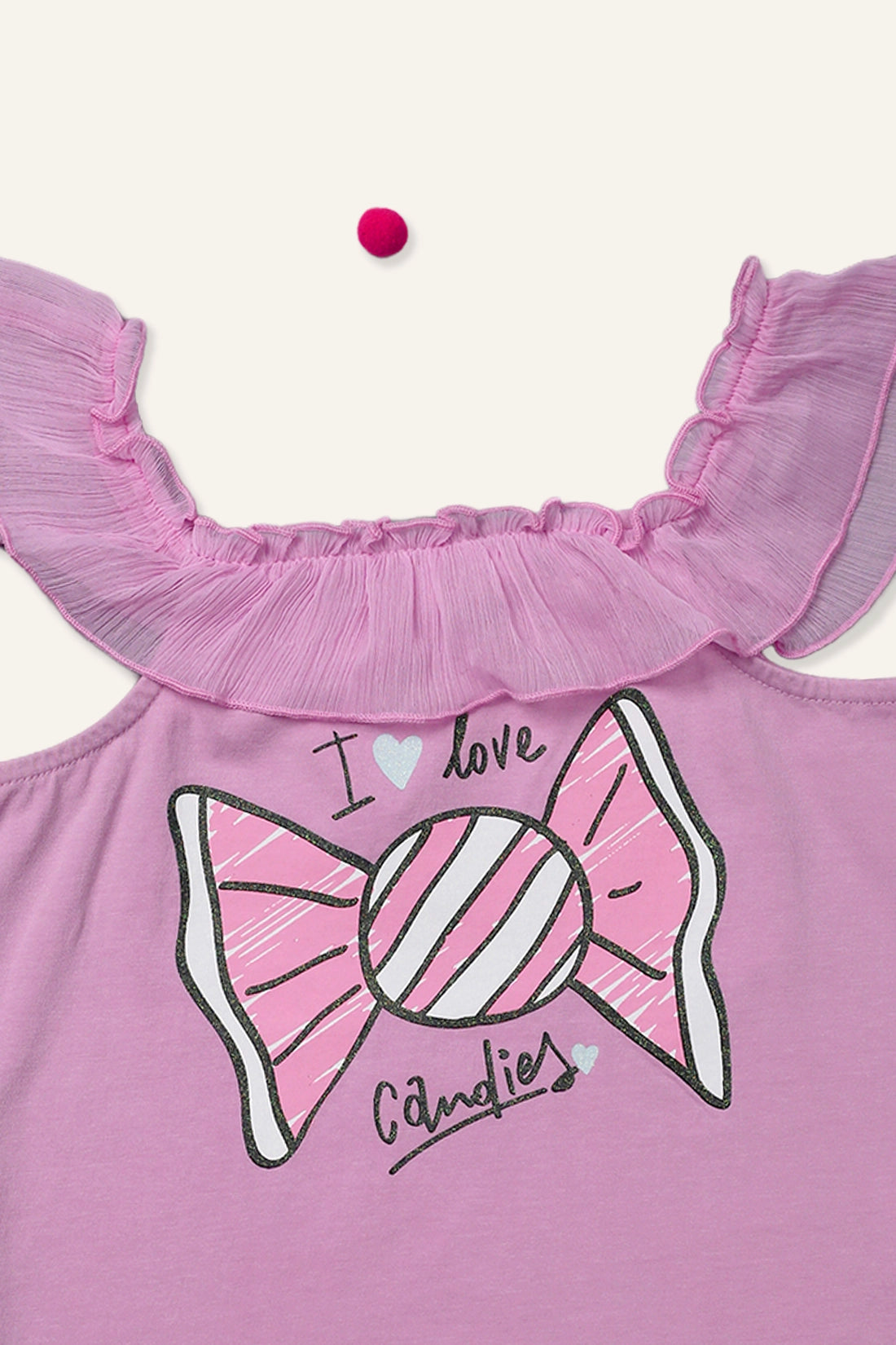 Girls Pink Candy Top