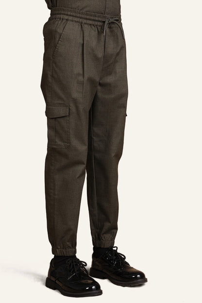 Boys Grey Drawstring Pants